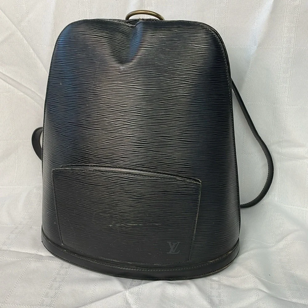 Louis Vuitton Epi Leather Large Gobelins Backpack Black  Noir Travel School